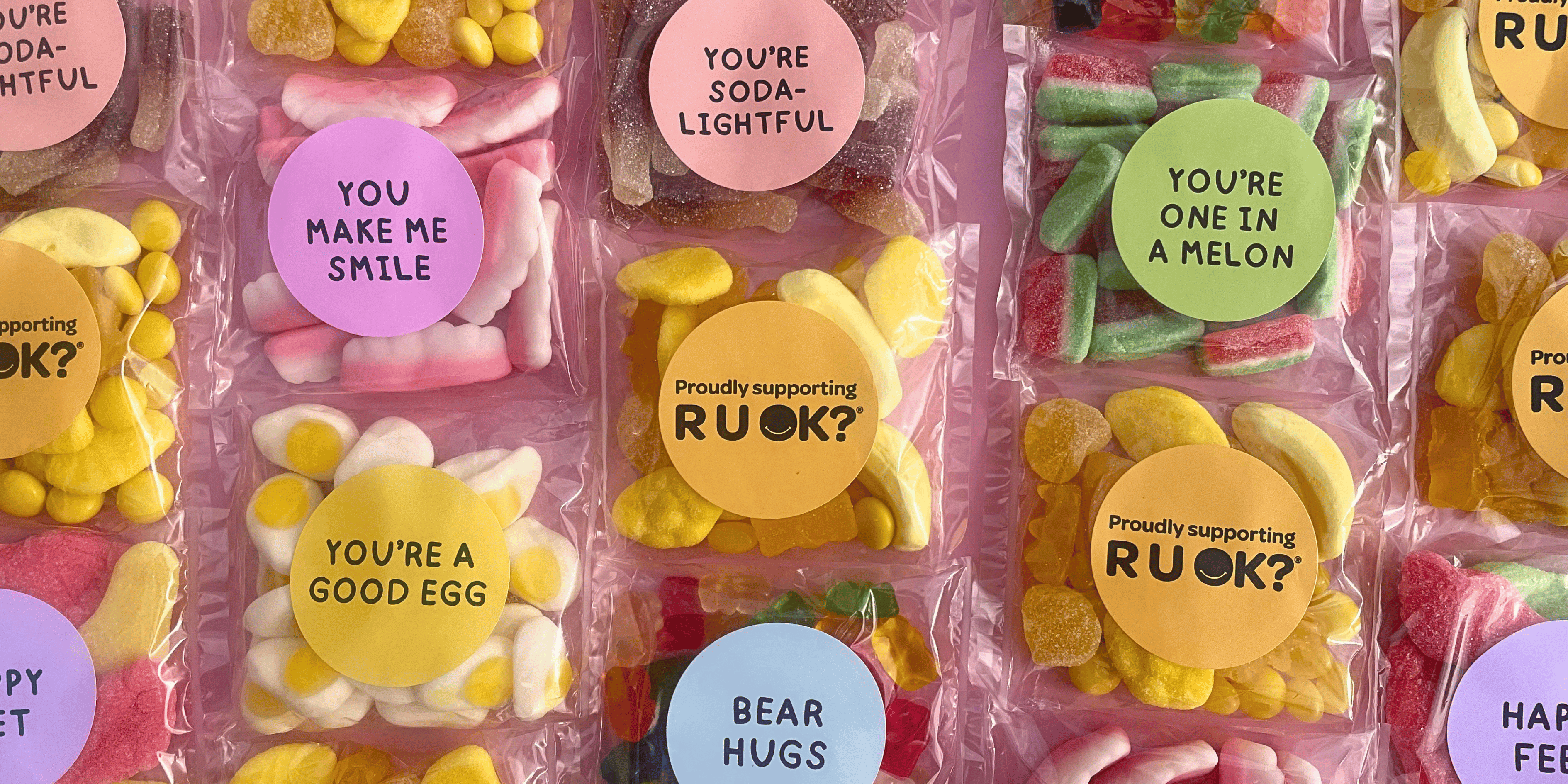 R U OK? Day Lolly Bags and Chocolates for Australian Workplaces
