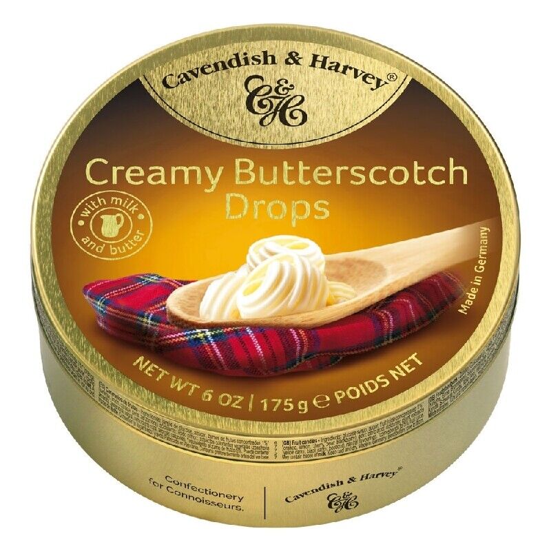 Cavendish & Harvey Travel Tin - Creamy Butterscotch Drops 175g