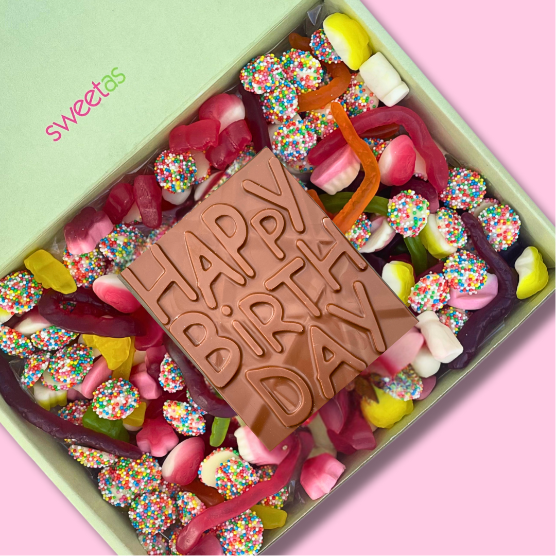 Happy Birthday Chocolate & Lolly Gift Box (1.6kg) – Perfect Gift Delivery