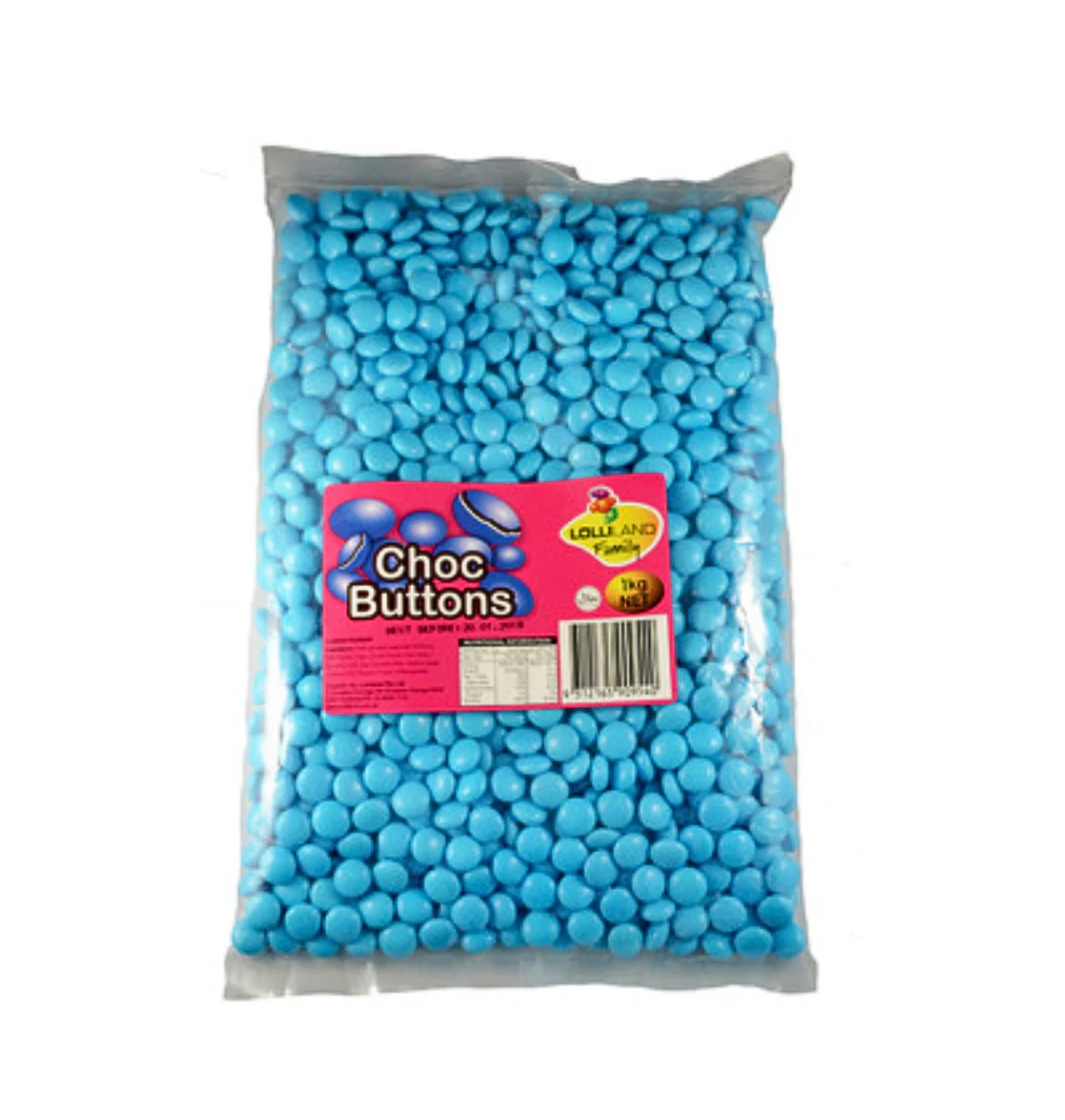 Lolliland Blue Chocolate Buttons 1kg