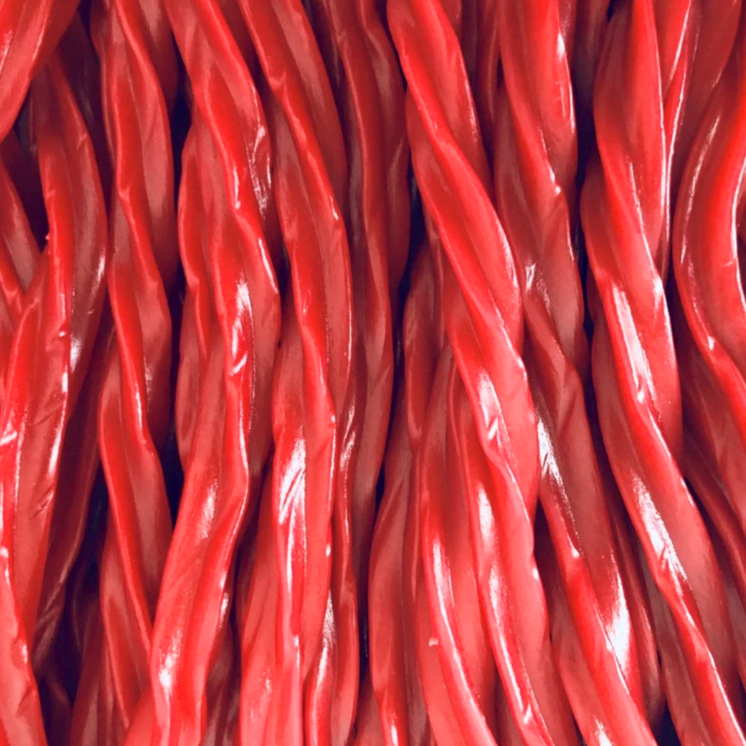 Close-up of red licorice candy sticks