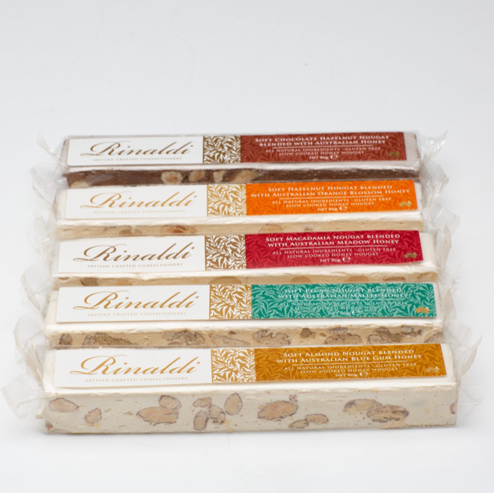 Rinaldi Soft Almond Nougat with Australian Blue Gum Honey