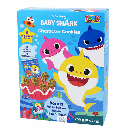 Baby Shark Character Cookies / 8 pack