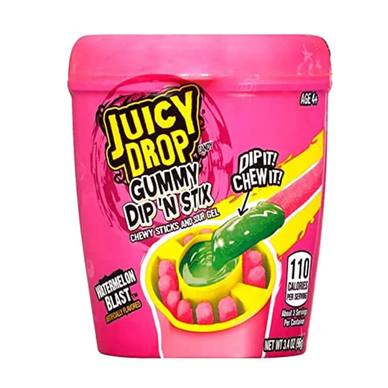 Juicy Drop Gummy Dip 'n Stix / Strawberry Watermelon 96g
