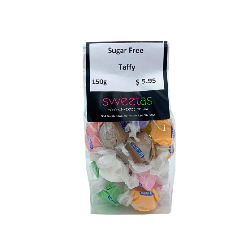 Salt Water Taffy SUGAR FREE / Assorted Flavours / 150g