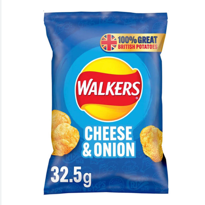 Walkers Crisps Cheese & Onion - 32.5g