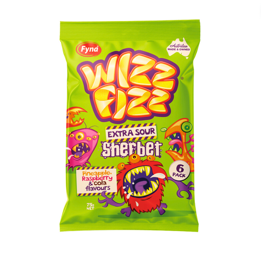 Wizz Fizz Sherbet / Extra Sour / 6 pack