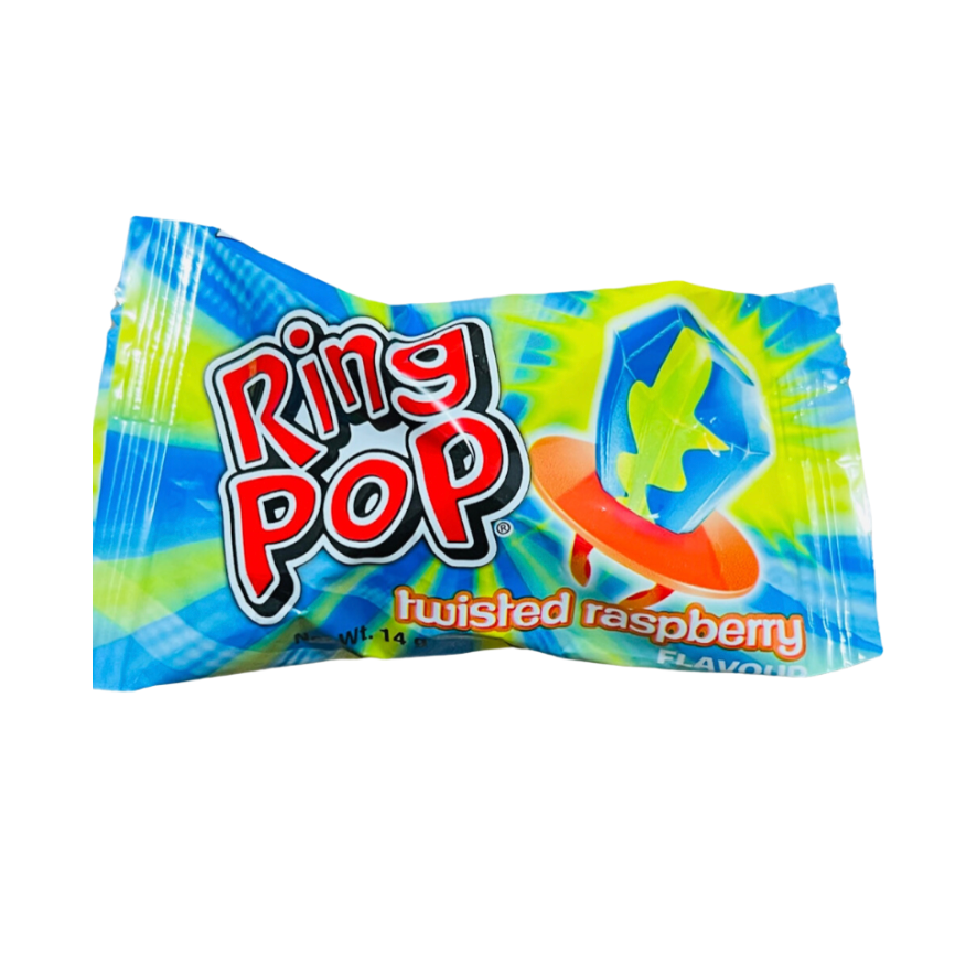 Twisted Raspberry Flavoured Ring Pop
