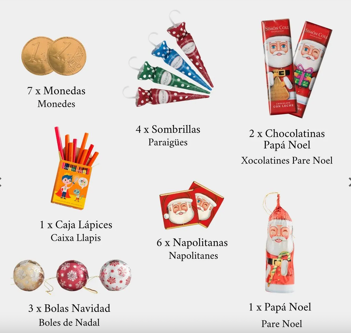 Simón Coll DIY Chocolate Advent Calendar / 24 pieces