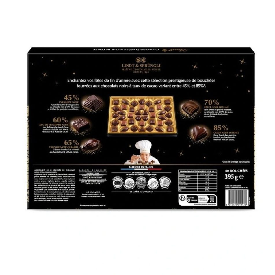 Lindt Champs-Élysées Dark Edition 395g