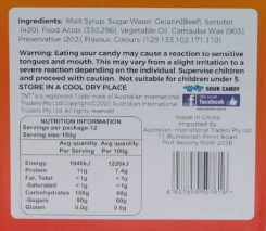 TNT Super Sour Gummy and Sour Slime 160g