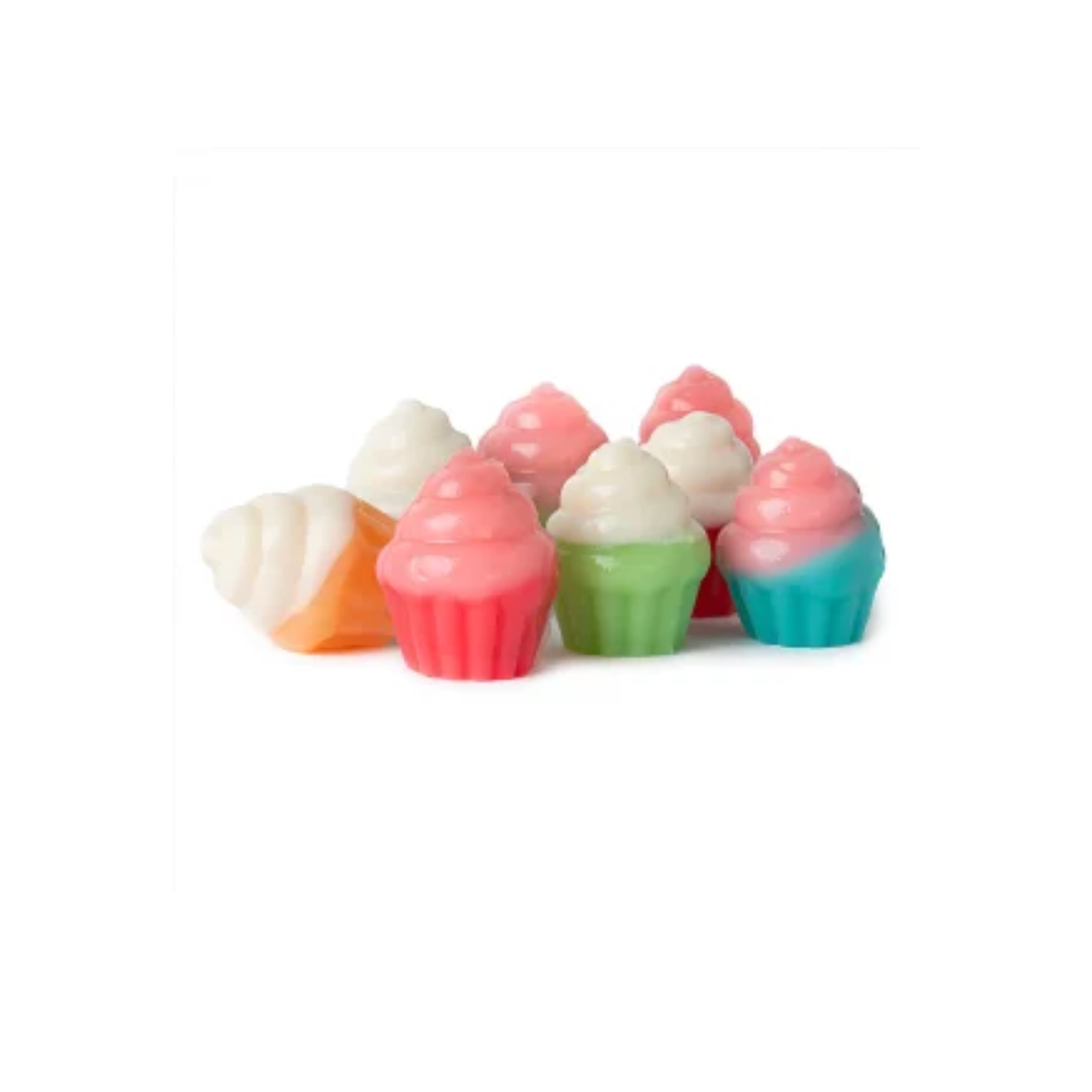 3D Gummy Cupcake Lollies - 200g