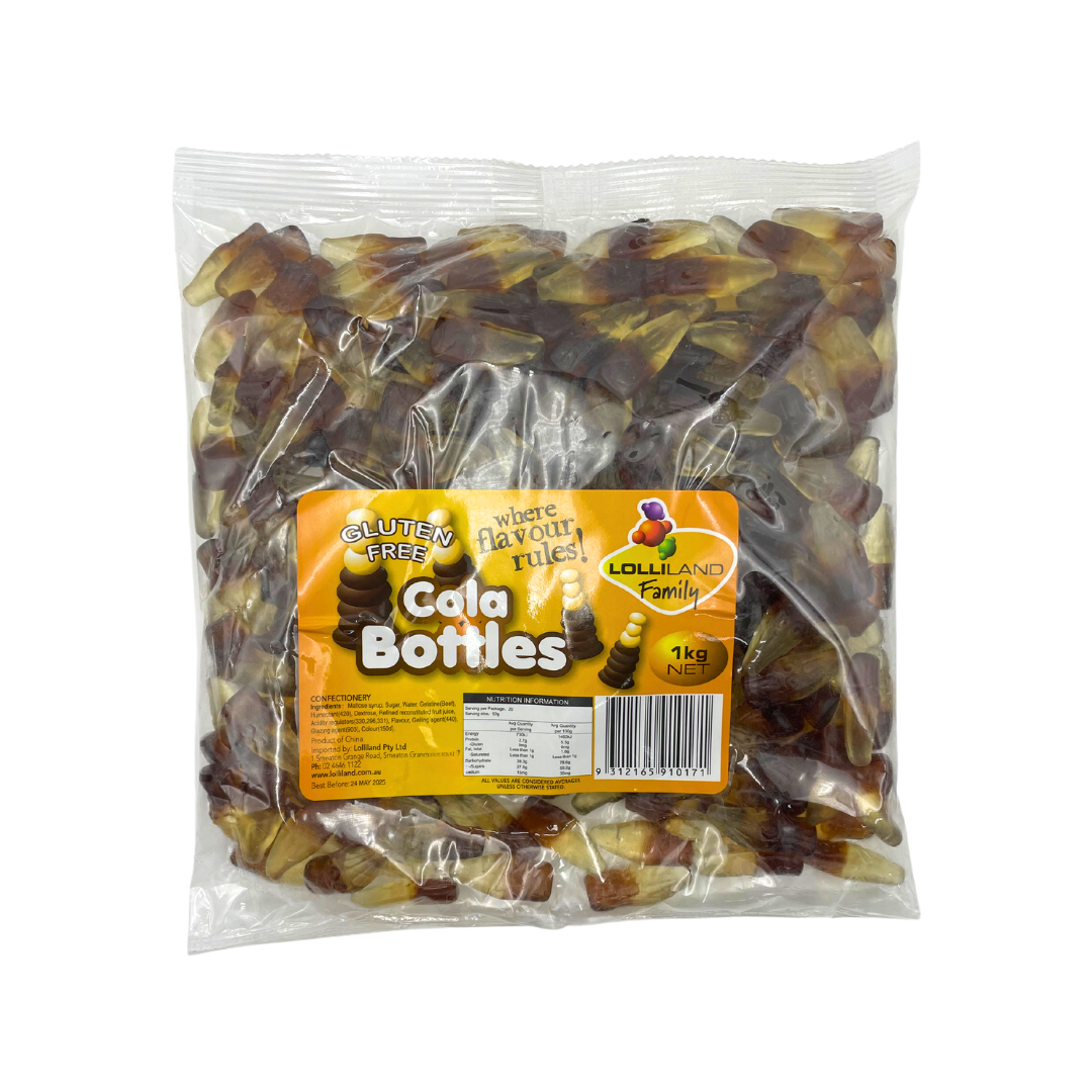 Lolliland Gummi Cola Bottles - 1kg Bag