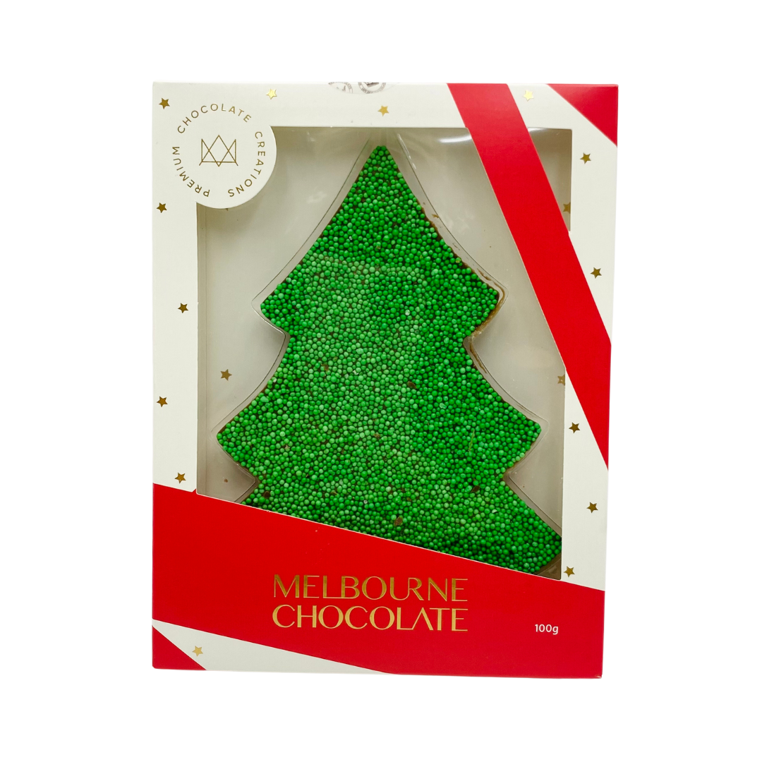 Green Speckle Tree / Milk Choc 100g