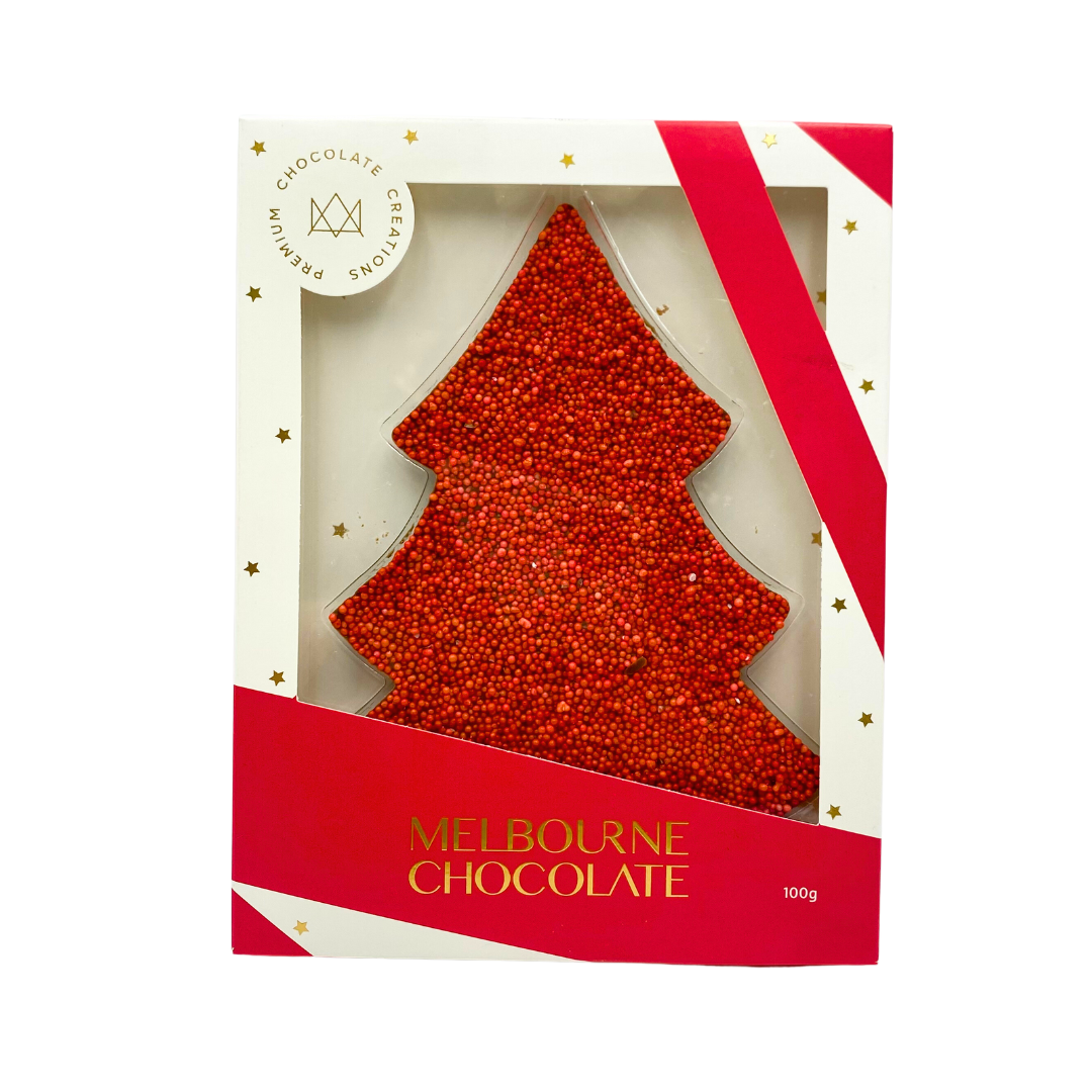 Red Speckle Tree / Milk Choc 100g