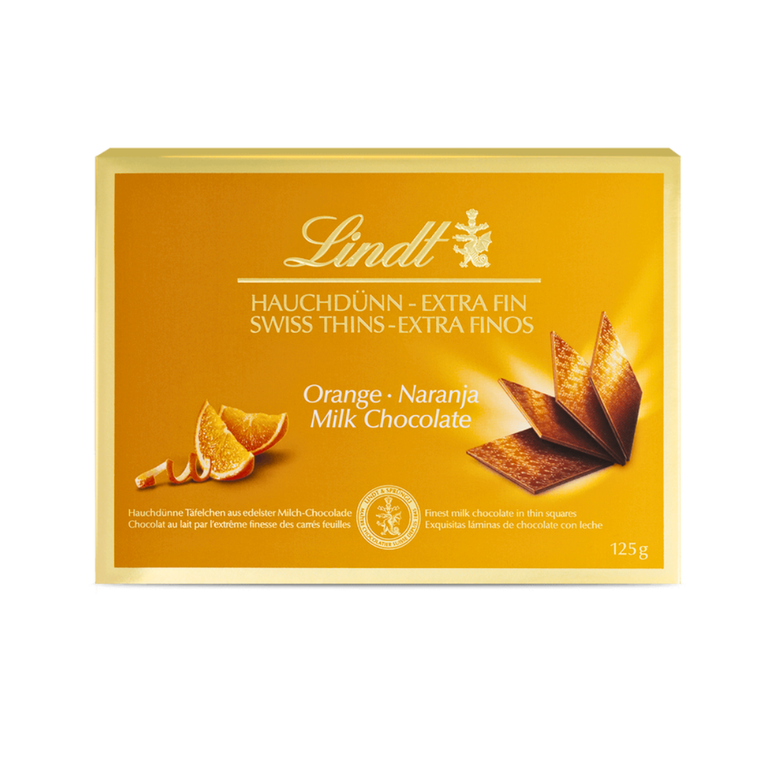 Lindt Milk Chocolate Orange Thins