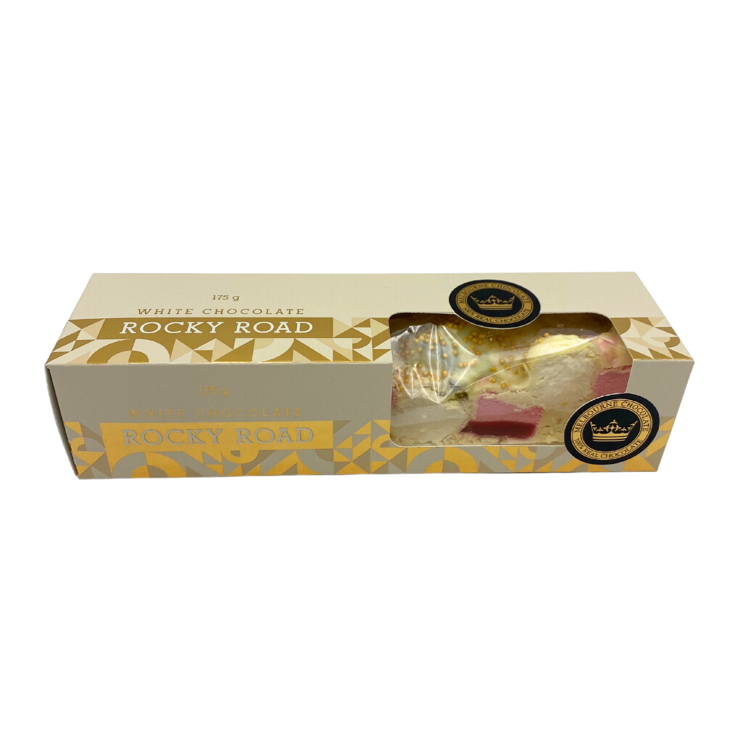 Melbourne Chocolate Christmas White Chocolate Rocky Road - 175g
