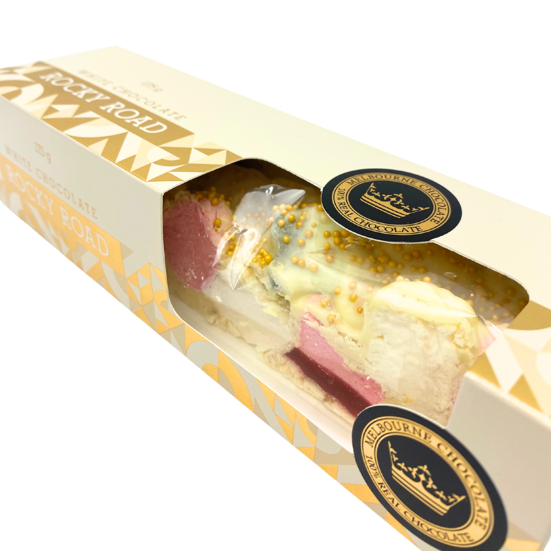 Melbourne Chocolate Christmas White Chocolate Rocky Road - 175g