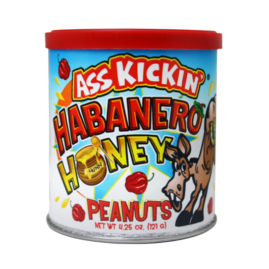 Ass Kickin' Haberno Honey Peanuts / 119g tin