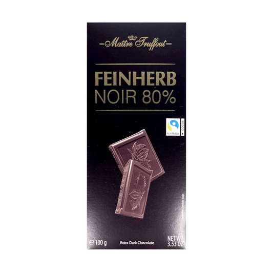 Maitre Truffout Dark Chocolate 80% Block / 100g