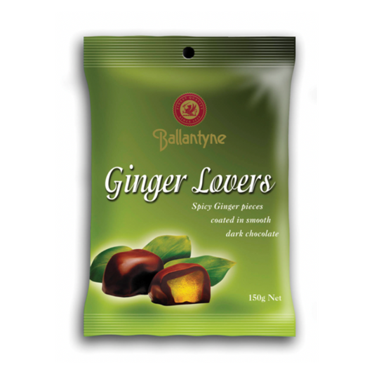 Ballantyne Ginger Lovers - Dark Choc Ginger 150g