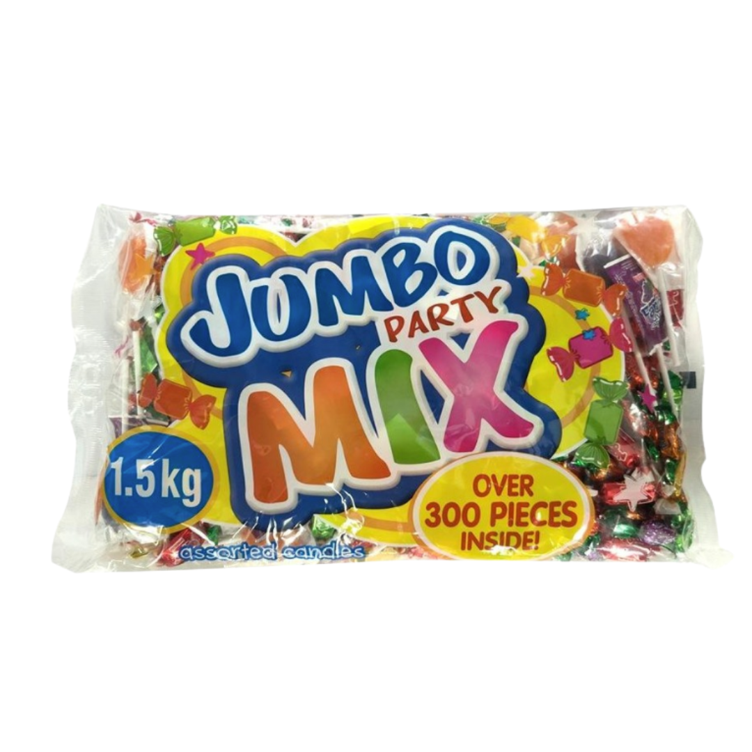 Jumbo party mix lollies 1.5kg (300 pieces)