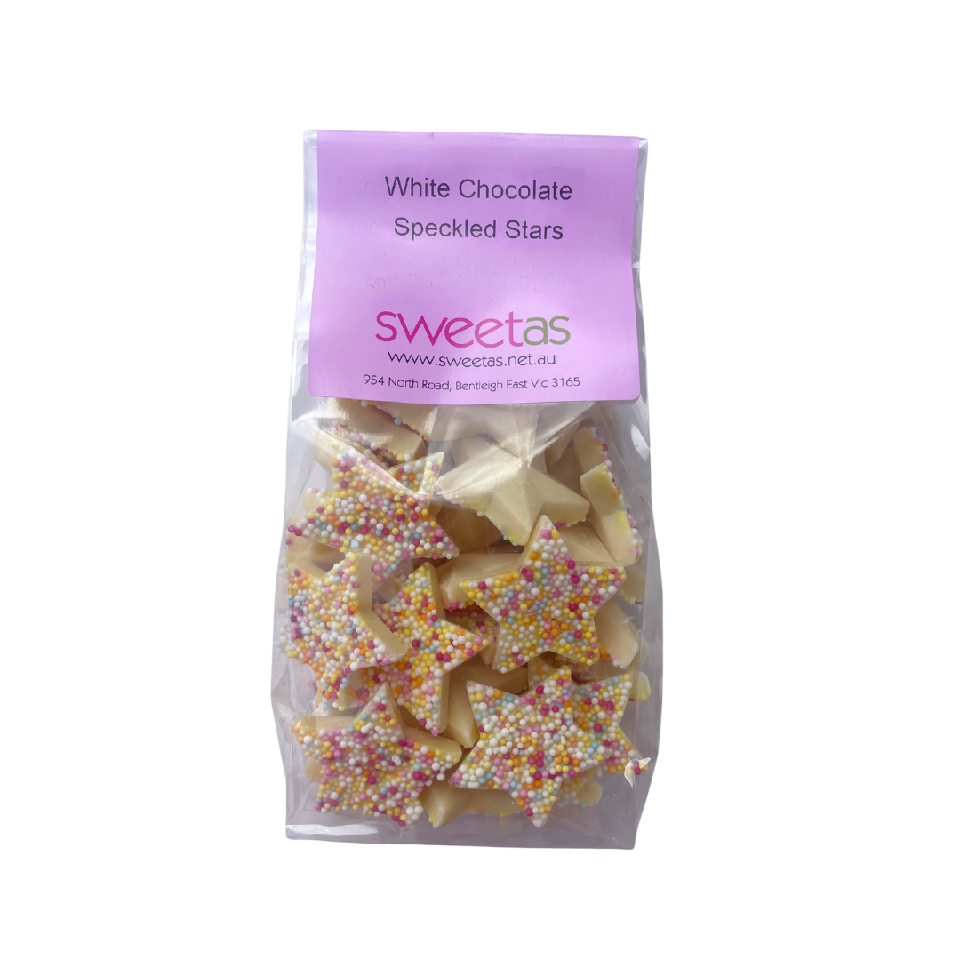 White Chocolate Speckled Stars 200g