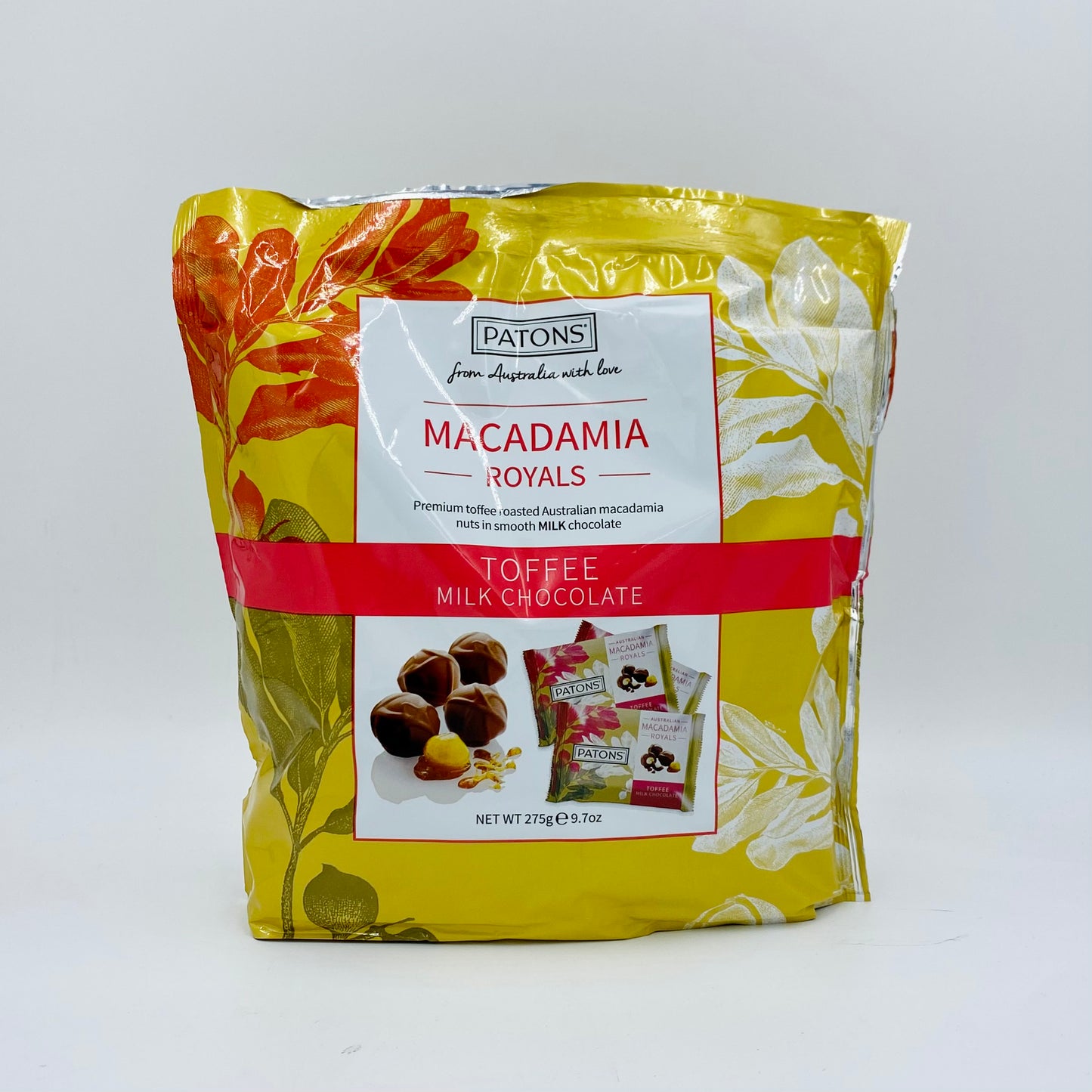 Patons Milk Chocolate Macadamia Royals Bag 275g