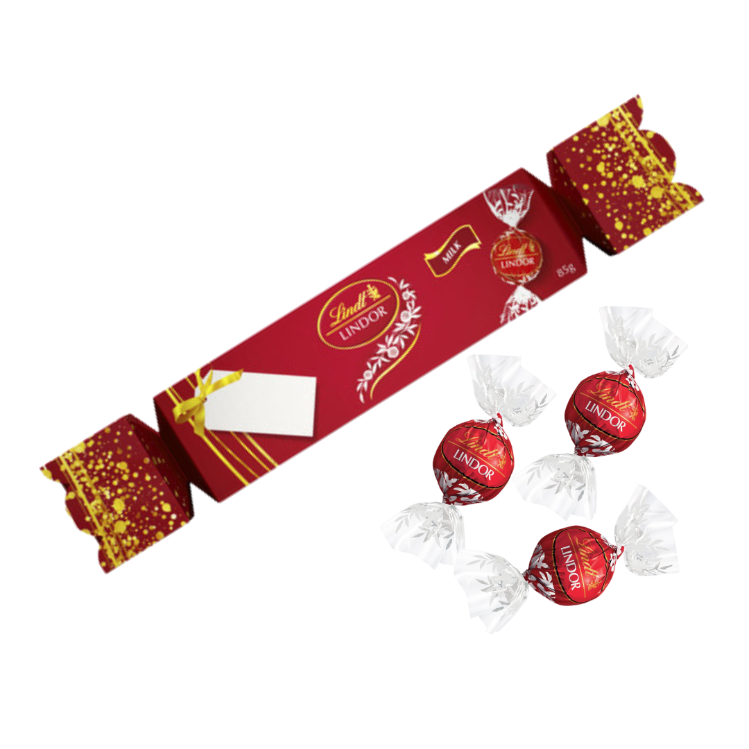 Lindt Lindor Milk Chocolate Christmas Bon Bon - 85g