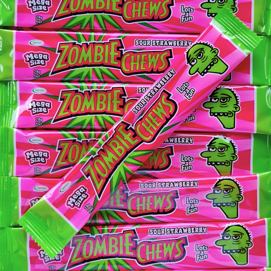 Zombie Chews Sour Strawberry