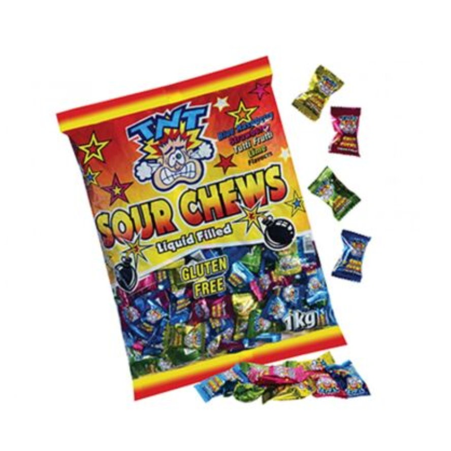 TNT Sour Chews - 6 x 1kg