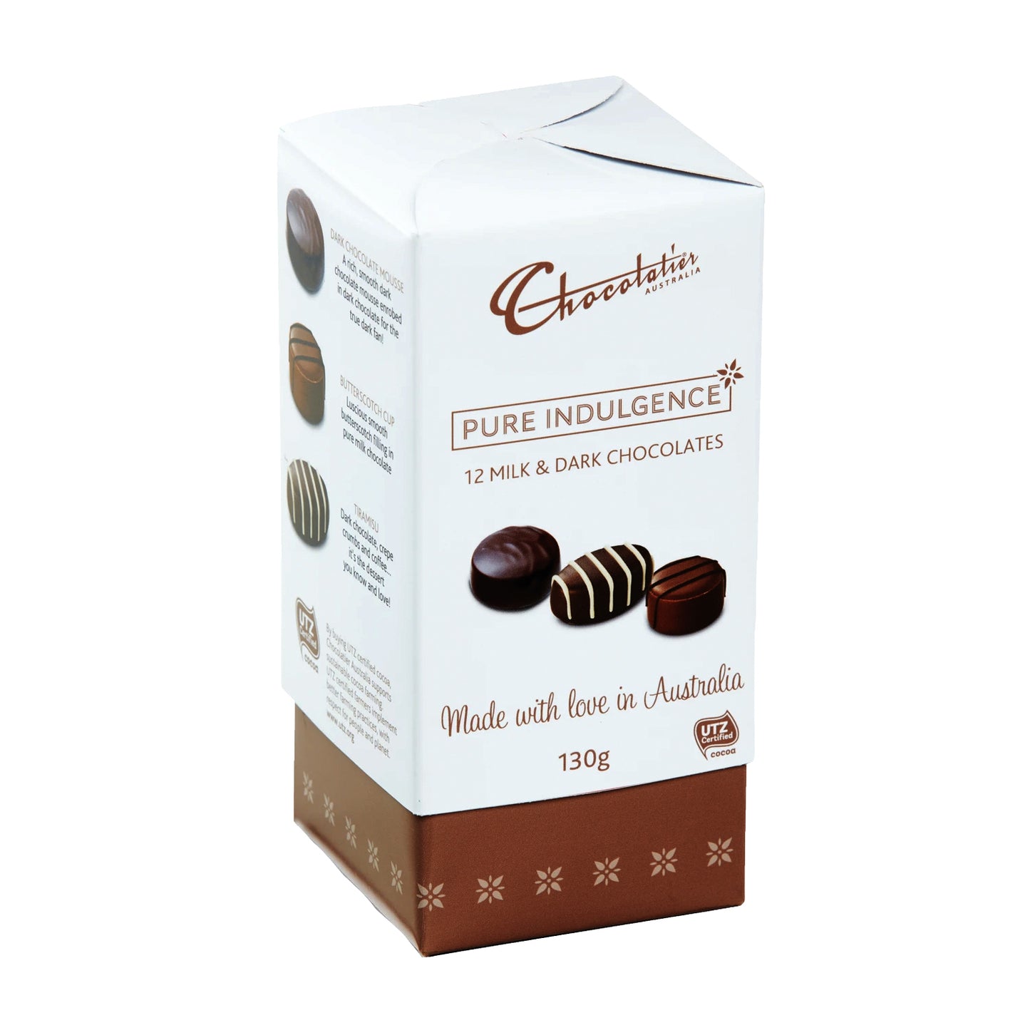 Chocolatier Pure Indulgence Milk & Dark -130g