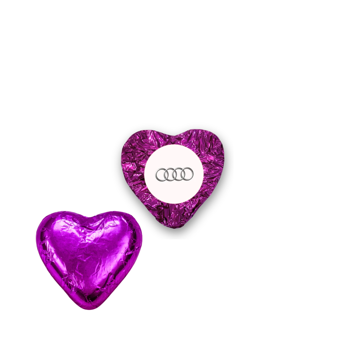 Personalised Milk Chocolate Heart - Mini 3.5cm 8g
