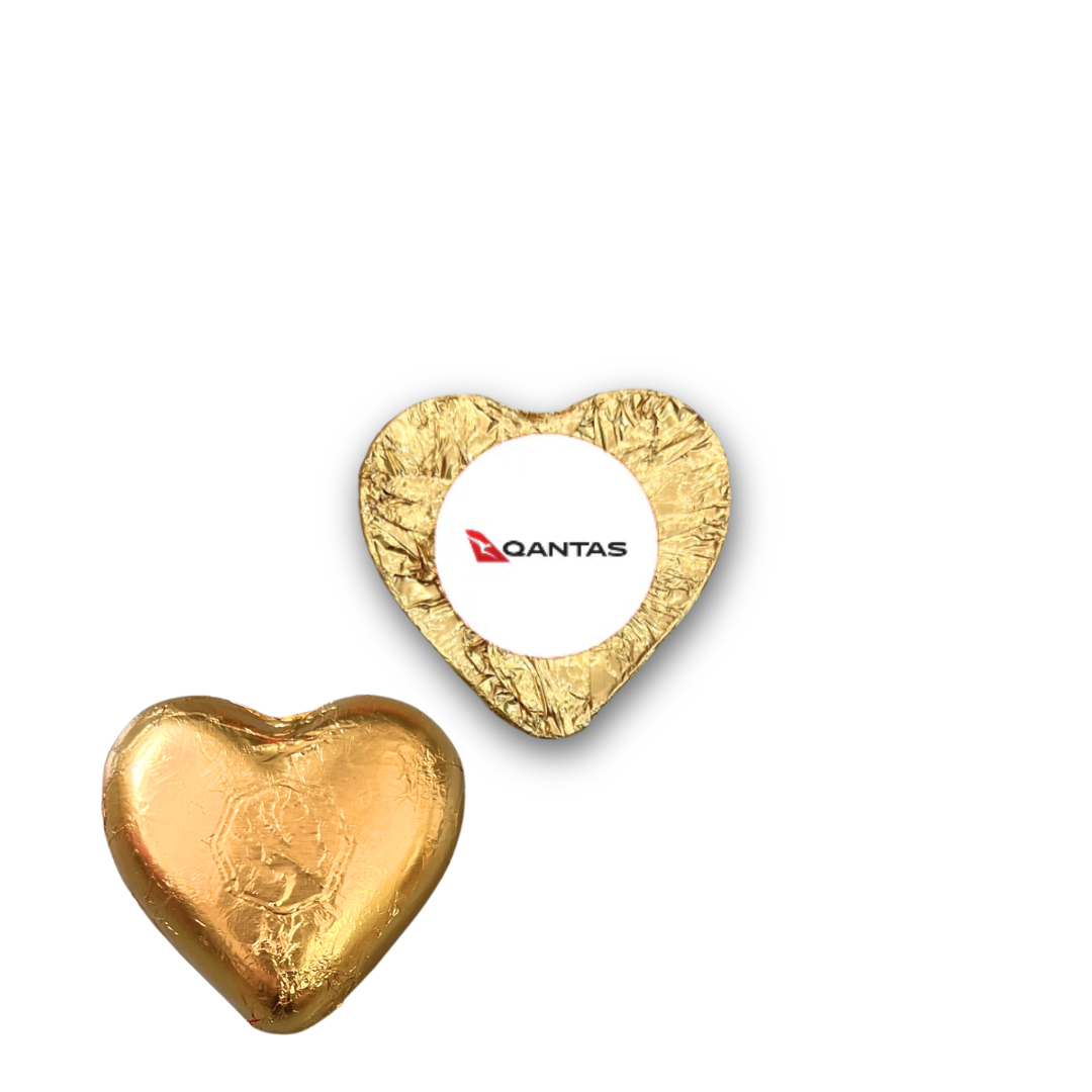 Personalised Milk Chocolate Heart - Mini 3.5cm 8g