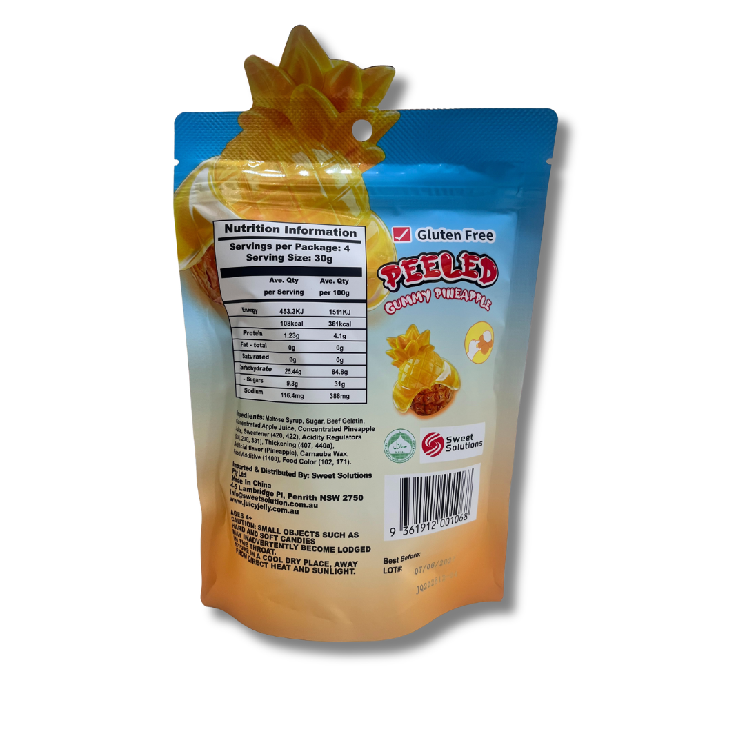 Peeled Gummy Pineapple 120g