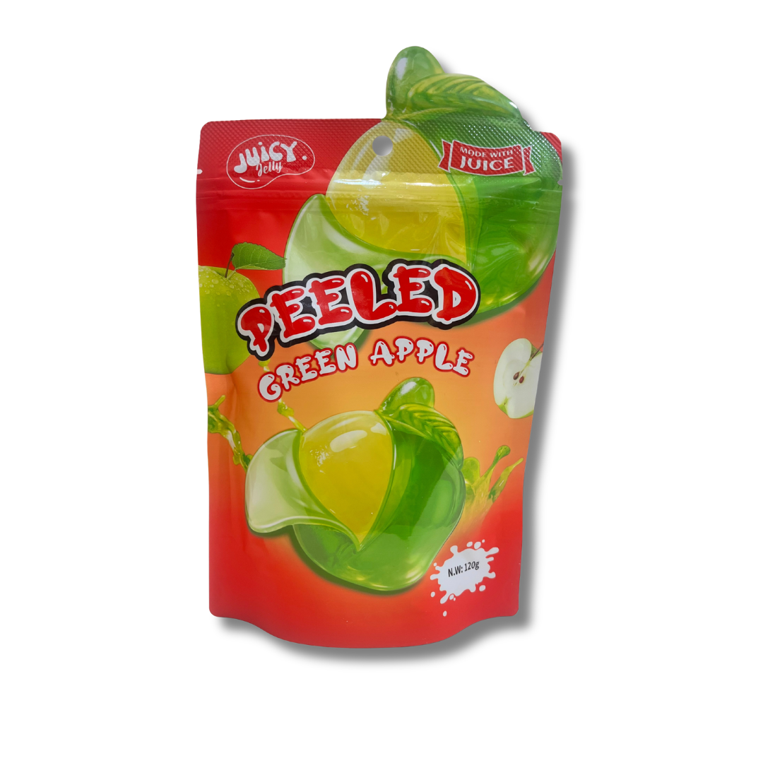 Peeled Gummy Green Apple 120g