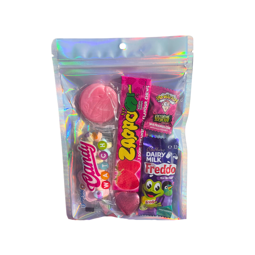 Pink Treat Lolly Bag 90g