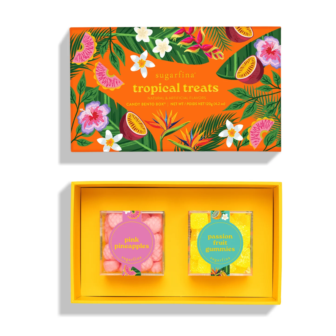 Sugarfina Tropical treats 2-piece bento gift set 120g