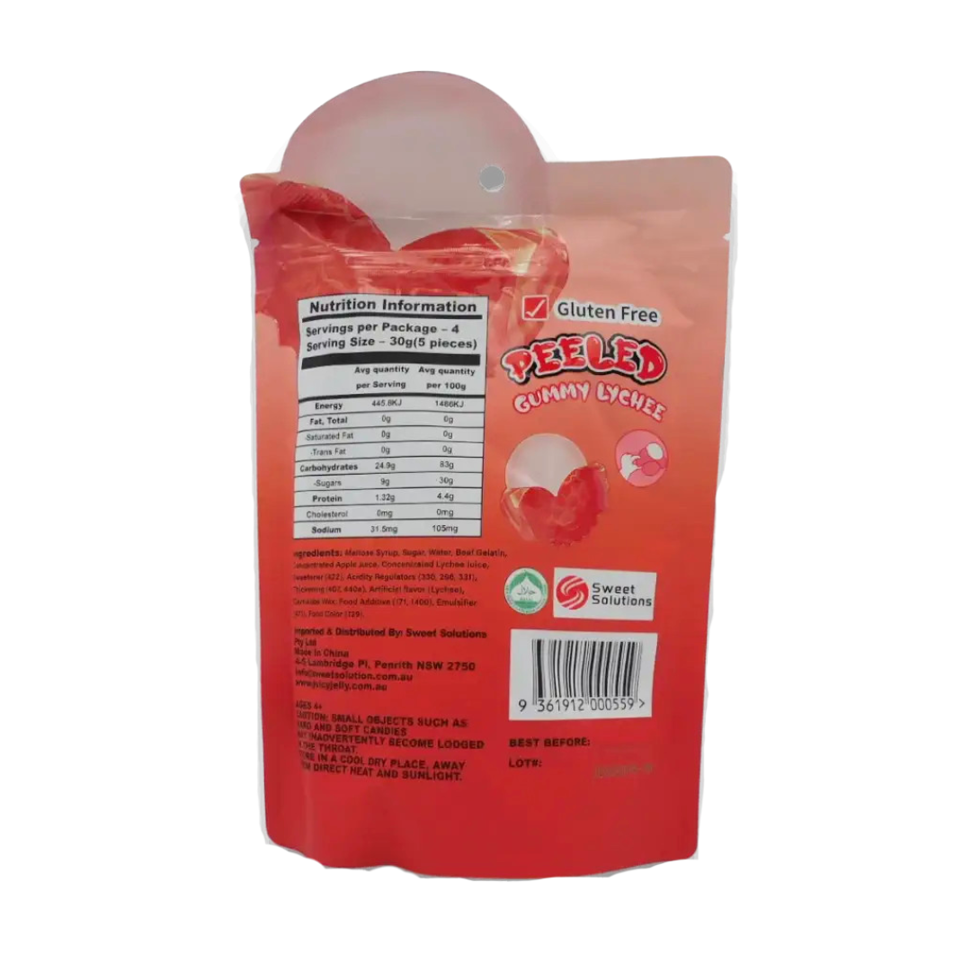 Peeled gummy peach 120g