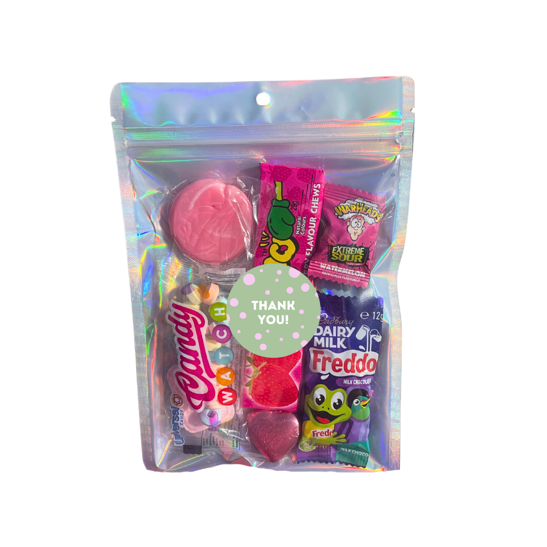 Pink Treat Lolly Bag 90g