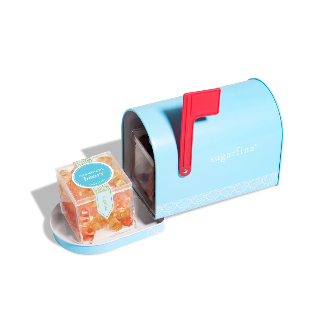 Sugarfina blue Mailbox 2-piece bento gift set 445g
