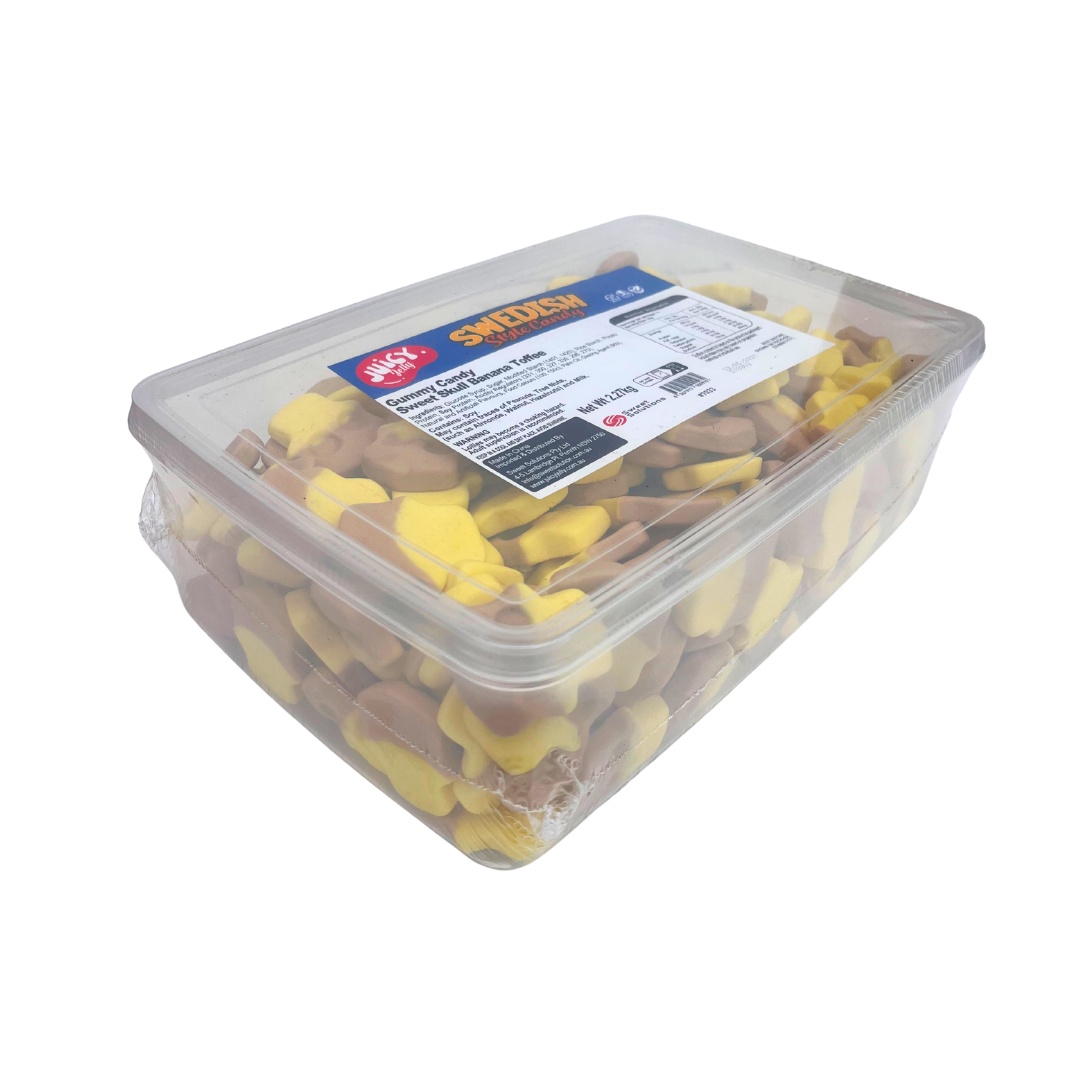 Swedish style candy Banana Toffee skulls 2.27kg