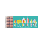 Melbourne Skyline Milk Chocolate Block 100g
