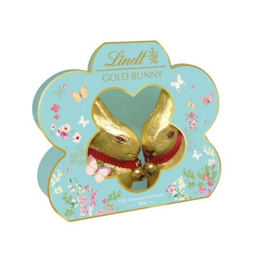 Lindt Milk Chocolate Gold Bunny Twin Pack