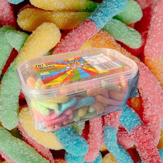 TNT Sour Worms Tub 300g