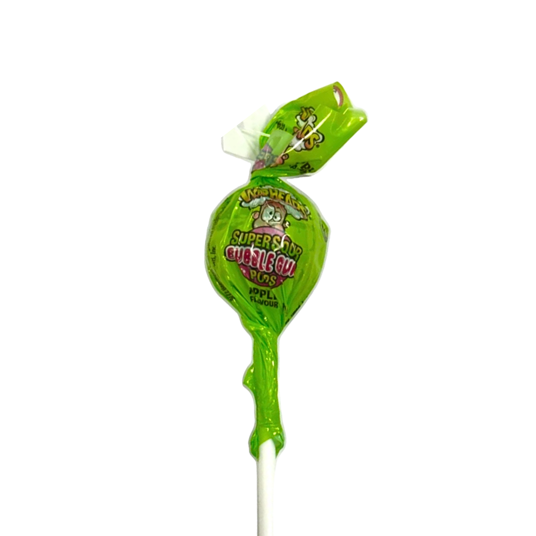 Warheads Super Sour Bubblegum Pops - Apple