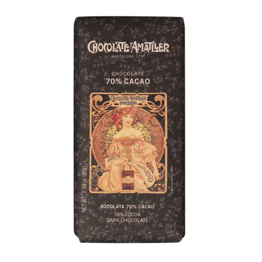 Amatller 70% Cacao Chocolate - 85g (past best before in perfect condition)