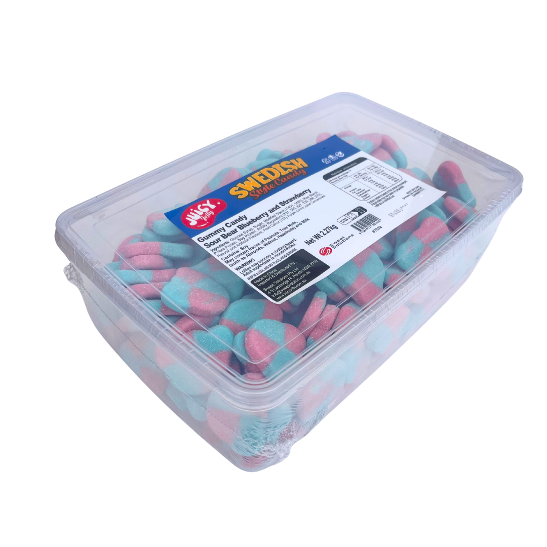 Swedish style candy sour bear blueberry & strawberry 2.27g