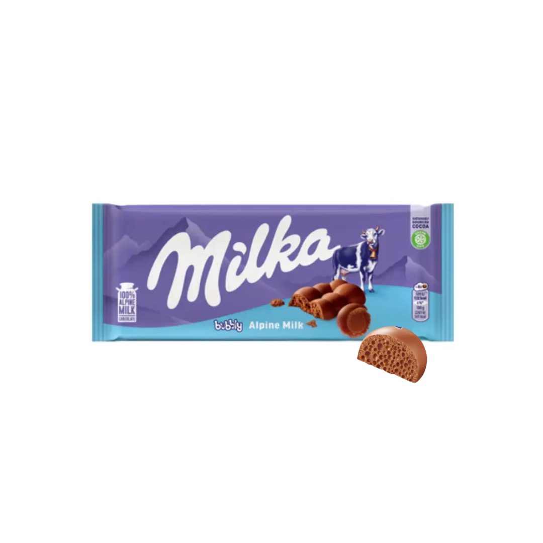 Milka Bubbly Alpine Milk 90g