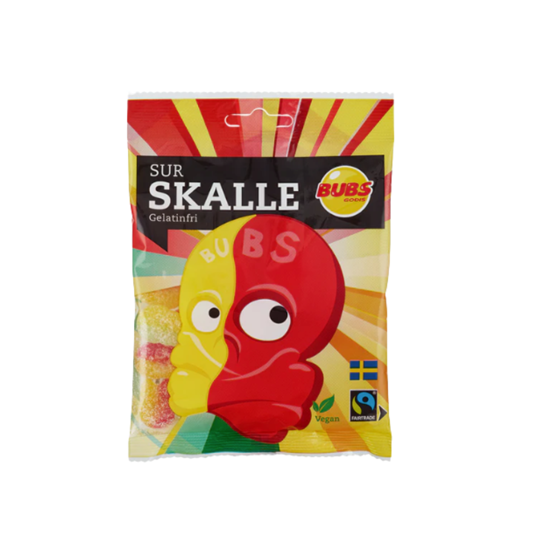 Bub's Sour Mini Skulls 90g